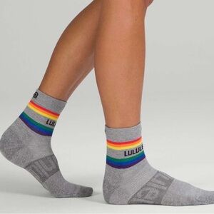 Lululemon Daily Stride Mid-Crew Sock, Rainbow NWOT